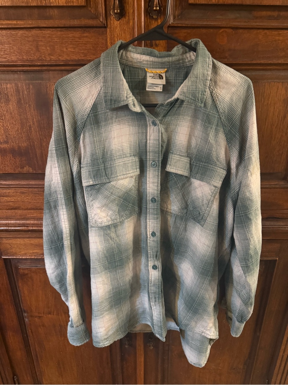 The North Face Green Plaid Women’s Flannel Xl